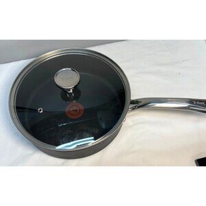 T-Fal Nonstick Fry Pan With Glass Lid 10" Diameter Aluminum Cookware